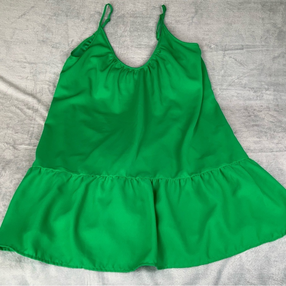 Flying Tomato Mini Dress Sz Small Green Garden Party Beach Summer Coquette